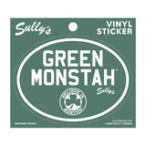 Green Monstah Oval Sticker